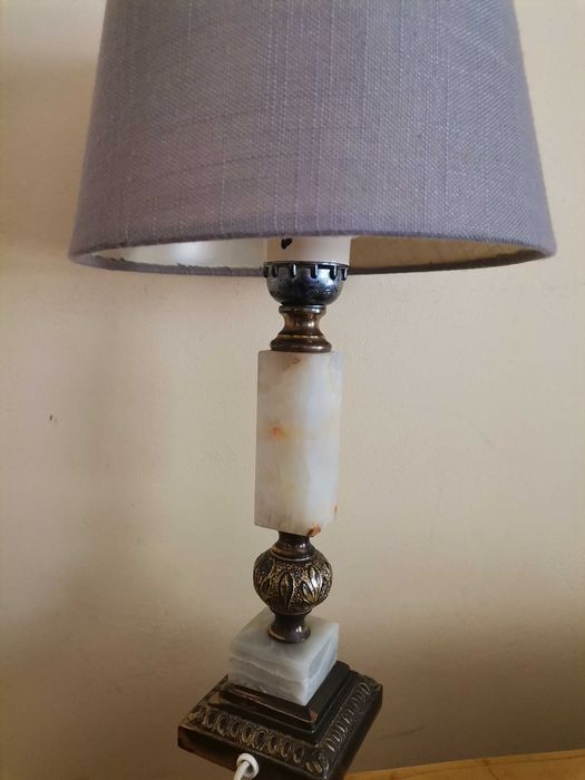 Lampa francuska z lat 70-tych XX wieku - onyx
