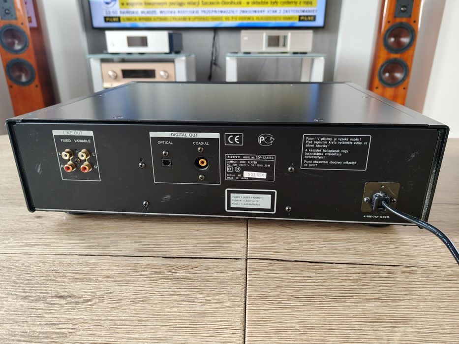 Czarny Odtwarzacz CD Sony CDP-XA50ES najwyższy model