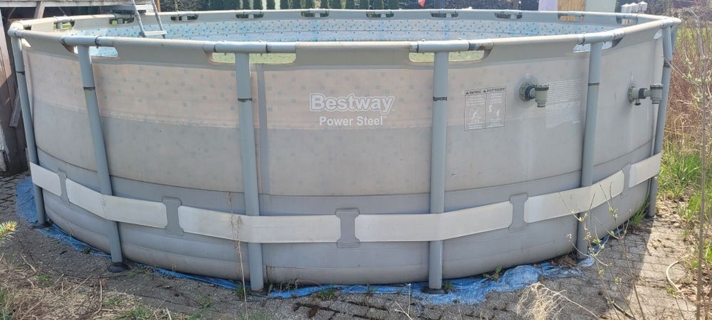Basen ogrodowy Bestway 549x132 – duży zestaw + akcesoria, gotowy do sezonu!