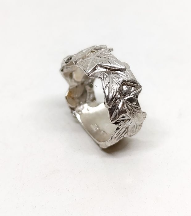 Pierścionek, obrączka Srebro 925 r. 17