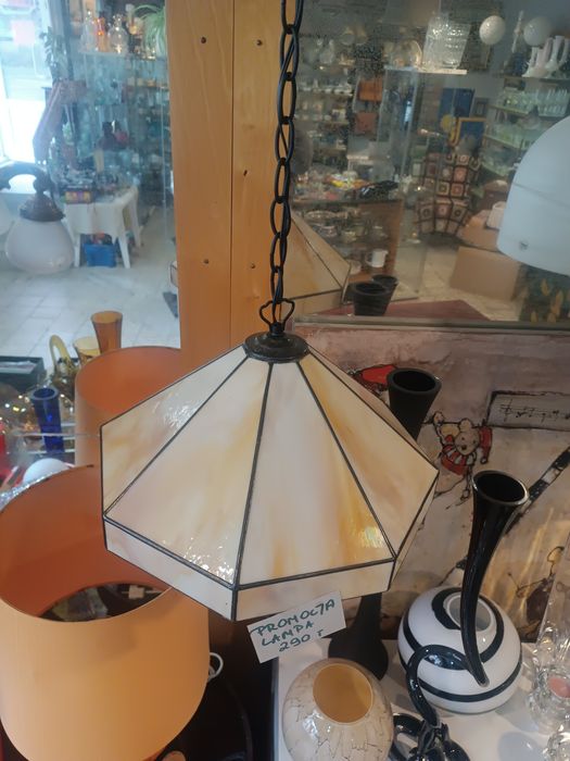 Lampa wiszaca w stylu Tiffany lampa witrazowa
