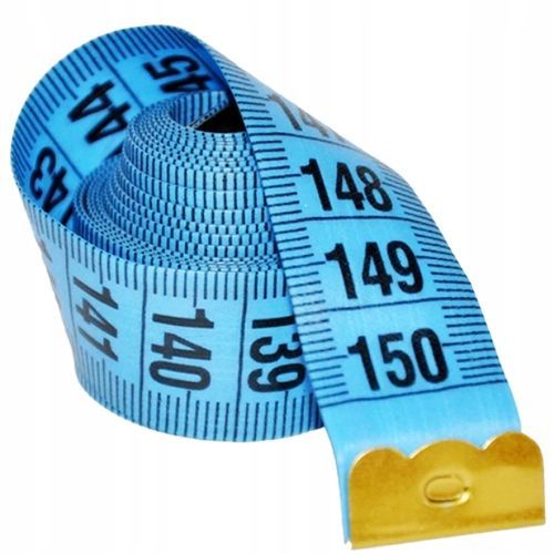 Metr krawiecki 150cm centymetr miara miarka krawiecka dwustronna