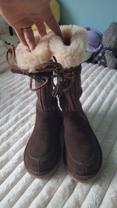 Śniegowce UGG 32 skóra+ wełna