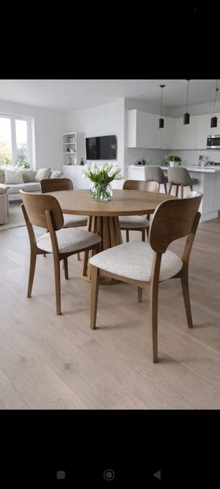 ZESTAW Stół FI 100 + 4x krzesło drewniane Oslo