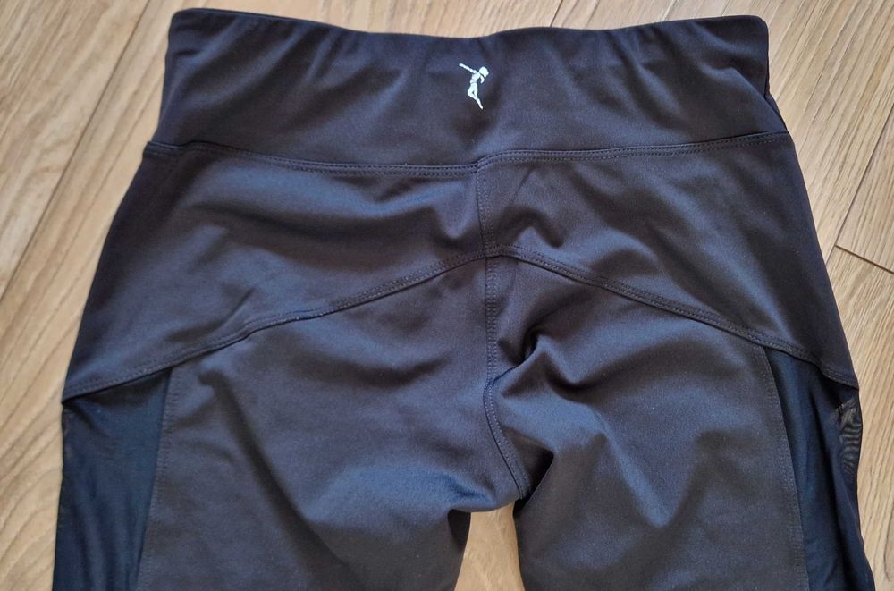 Damskie Legginsy Sportowe  DRI-FIT Mesh r. S Czarne
