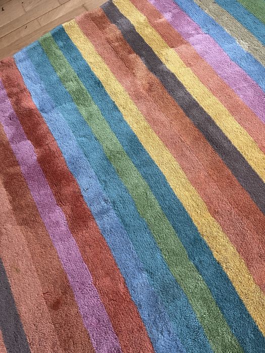 Tapete grande de lã do Gato Preto