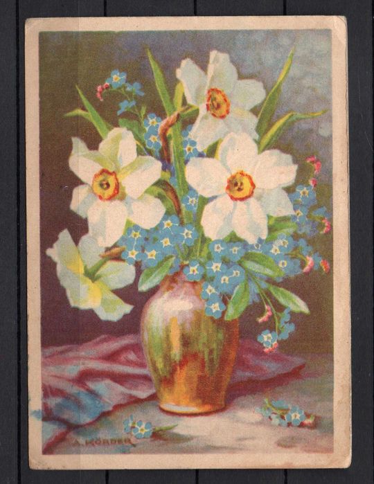 Pocztówka Kwiaty 1944r.