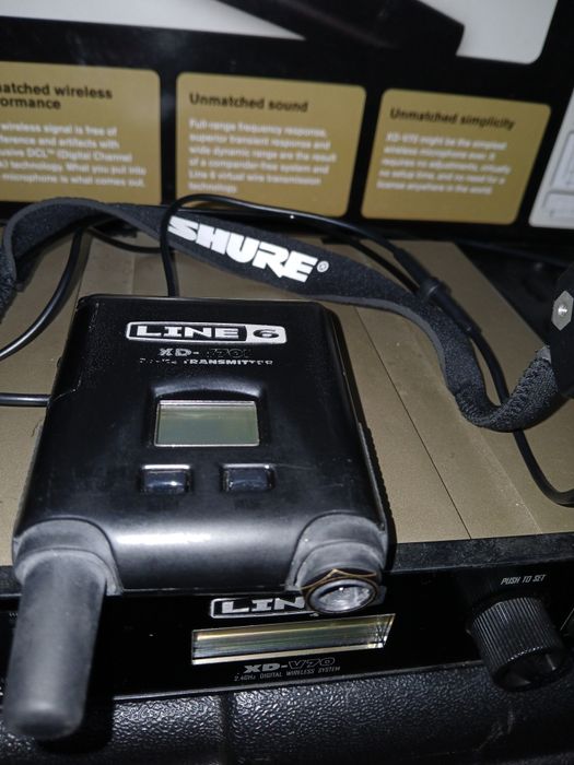 Microfone de mão e de cabeça completo