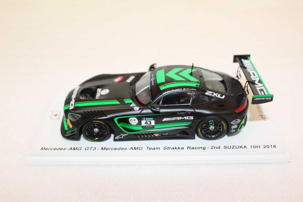 Miniatura 1/43 Mercedes AMG GT3 2º 10H Suzuka 2018 Alvaro Parente