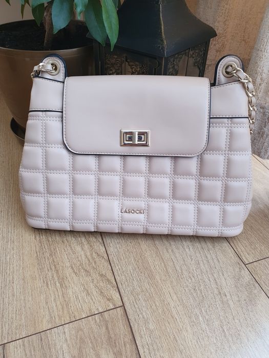 Torebka Lasocki kolor beżowy