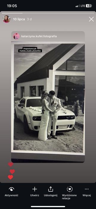 Wynajem Auta na Ślub Maserati Ghibli , Dodge Chellenger 6,4 ScatPack
