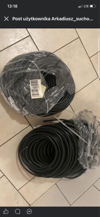 Przewody elektryczne rozne roszaje