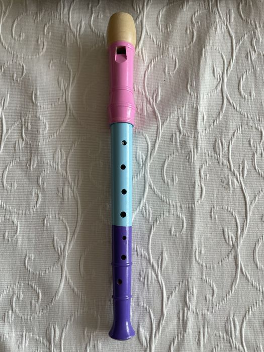 Flet drewniany kolorowy