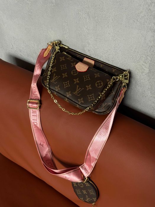 Женская сумка 3 в 1 Louis Vuitton Multi Pochette через плечо Луи Витон