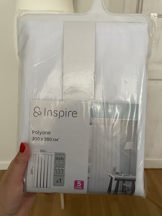 8xfiranka Inspire Polyone 300x280cm biała