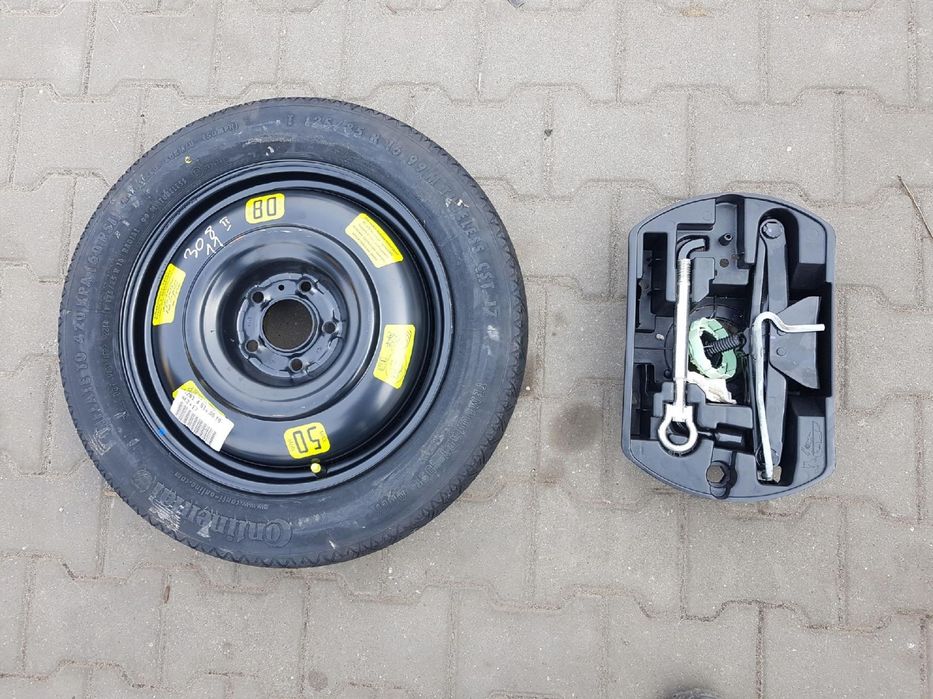 PEUGEOT 308 II T9 13-16r KOŁO DOJAZDOWE 16 5X108 LEWAREK