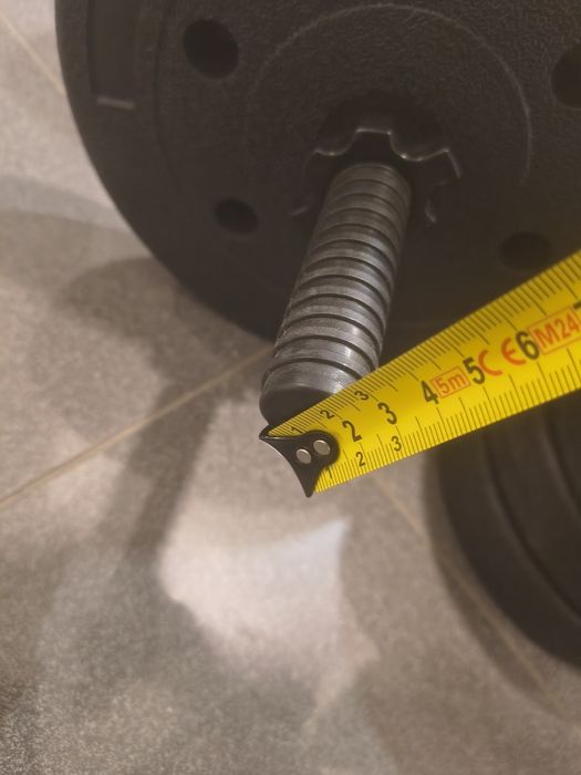 Zestaw hantli 2x10kg 20kg bitumiczne regulowane Sztangielki Ciężarki