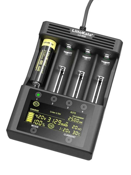 LiitoKala Lii-600 ładowarka i tester aku. AA, AAA, 18650, 21700 itp.