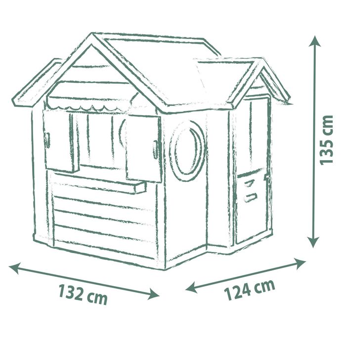 Будинок Smoby Life "Шеф Хауз" з кухнею, касою, наб.посуду (7600810407)