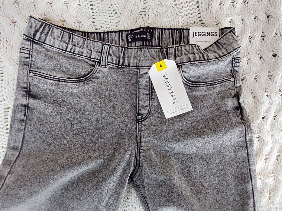 Terranova Jegginsy jeansy rurki 164 nowe