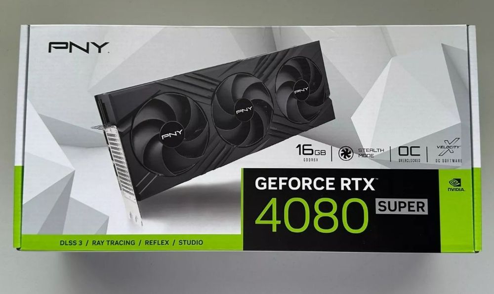 НОВА PNY RTX 4080 SUPER, GEFORCE ртх 4080 супер, відеокарта нова: 40 ...