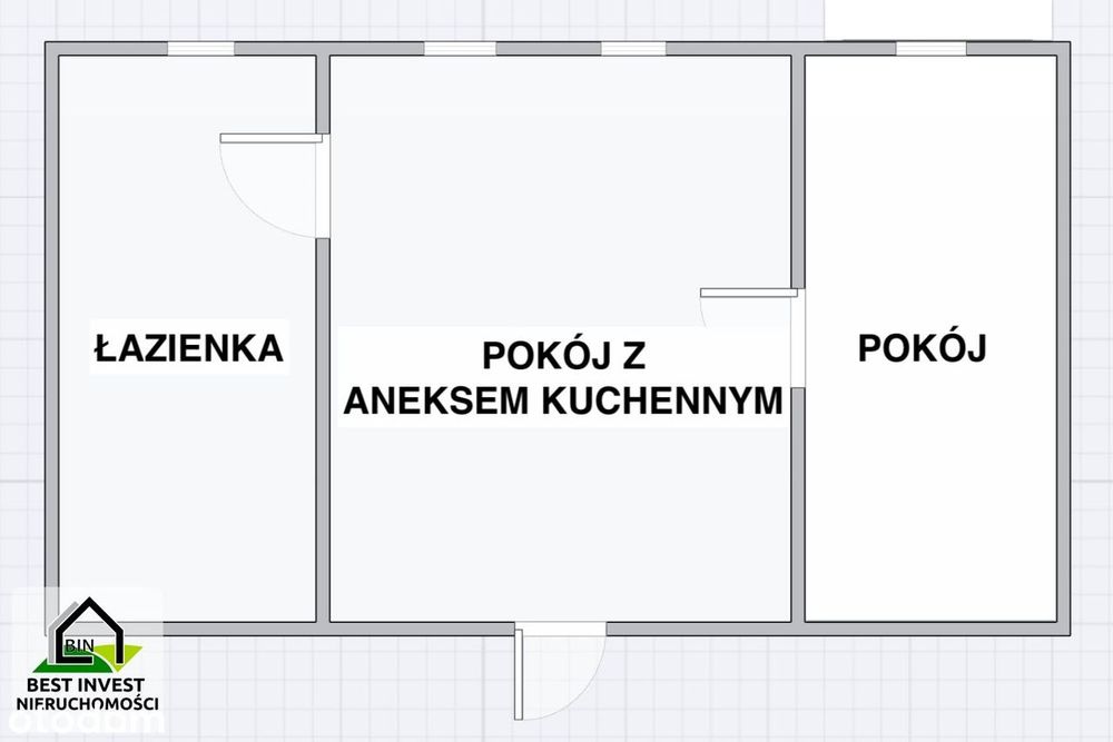 Dwa pokoje do remontu przy centrum