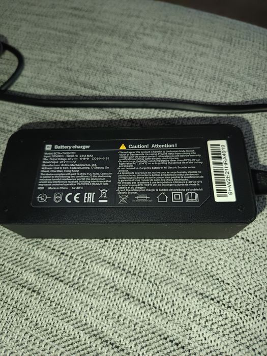 Carregador para trotinete mi electric scooter essential