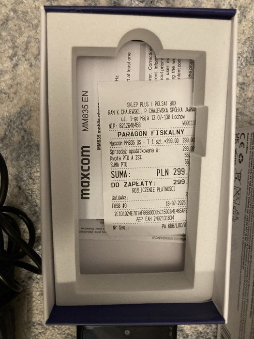 Telefon MM835 czarny nowy