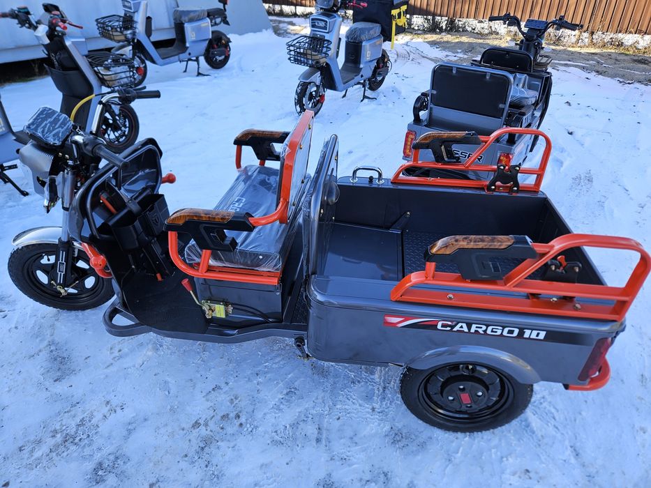 Трицикл электро ГРУЗОПАССАЖИРСКИЙ  трехколесный электротрицикл tr1 tr5