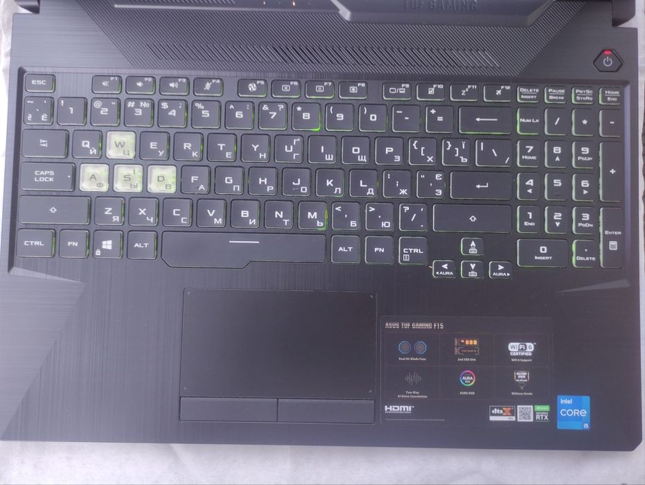 ASUS TUF Gaming F15 FX506HM RTX 3060 i5 11400H 144hz ігровий ноутбук