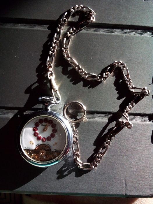 Relogio de bolso corda 8dias