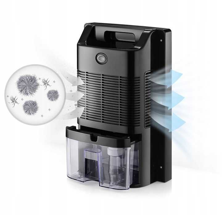 MOCNY Osuszacz powietrza pochłaniacz wilgoci oczyszczacz cichy + pilot