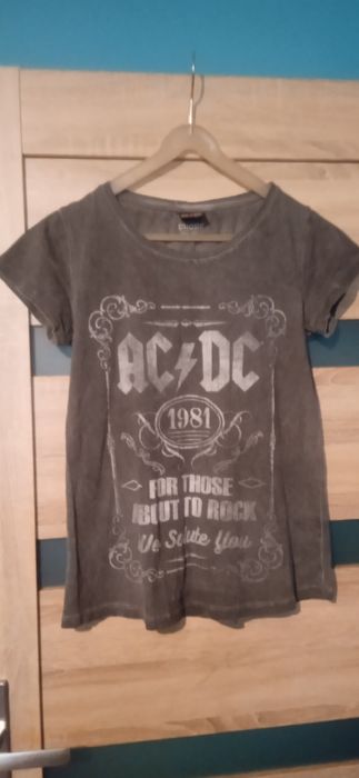 Damska bluzka na krótki rękaw AC/DC Cropp