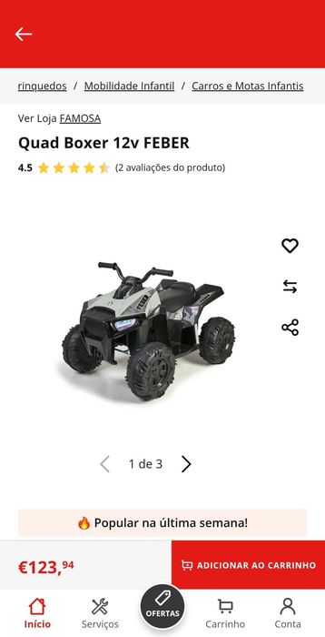 Kit para criança: moto 4, bicicleta, e trotineta por 130,00€