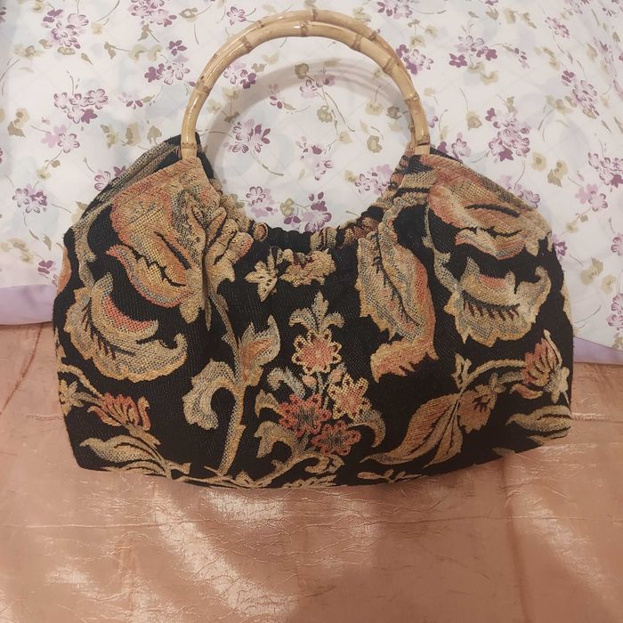 Torba materiałowa z bambusowymi rączkami