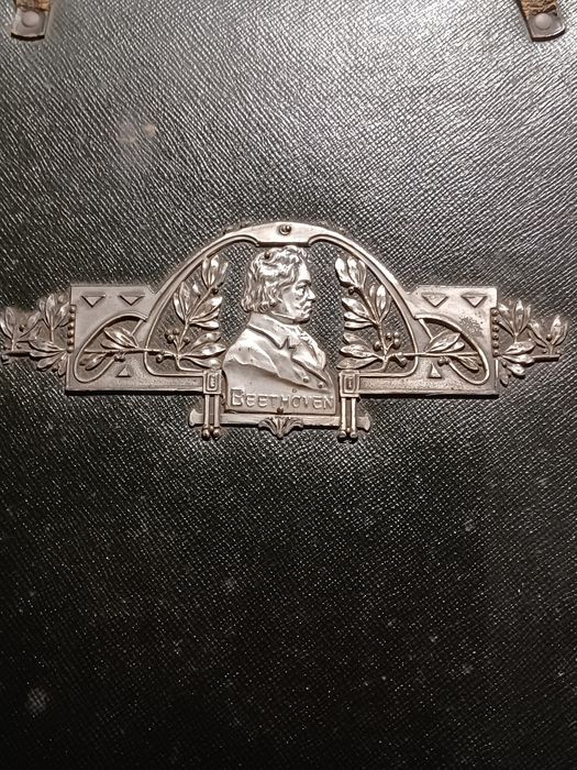 Teczka na nuty przedwojenna wizerunek Beethovena  Unikat