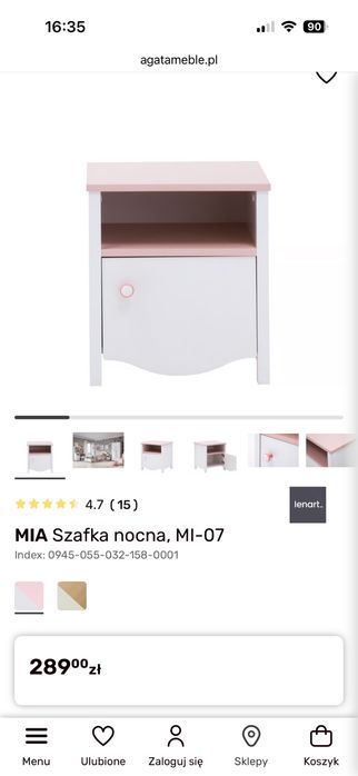 Szafka nocna dziecięca