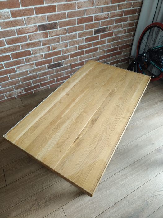 Ława Tina, stolik kawowy. Lite drewno, dąb naturalny.