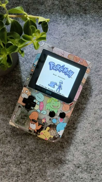 Game Boy Pocket IPS Screen Clear Shell Pokémon Design