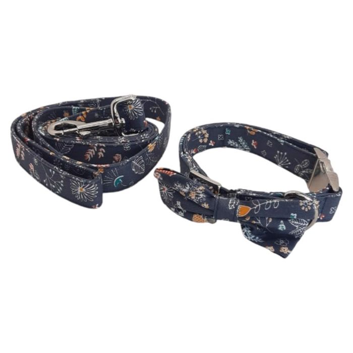 Smycz z obrożą dla psa regulowana 1.5m