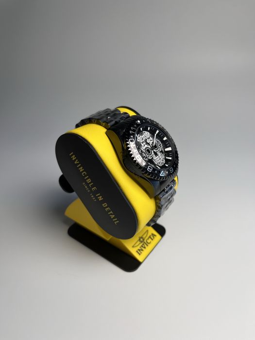 Invicta 43753, годинник інвікта скелетон, часы с черепом