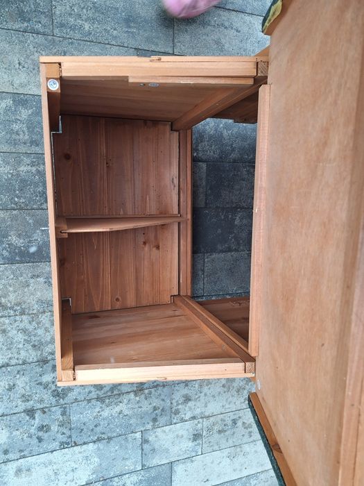 2x Duży drewniany kurnik z budką lęgową i grzędą