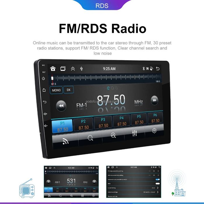 Rádio 10" android Ford Focus 2019-22 CARPLAY WIFI GPS 2/32GB NOVO