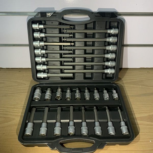 (Com Iva) Jogo 30 Chaves 1/2" Ponta Bits Hexagonais Sextavada