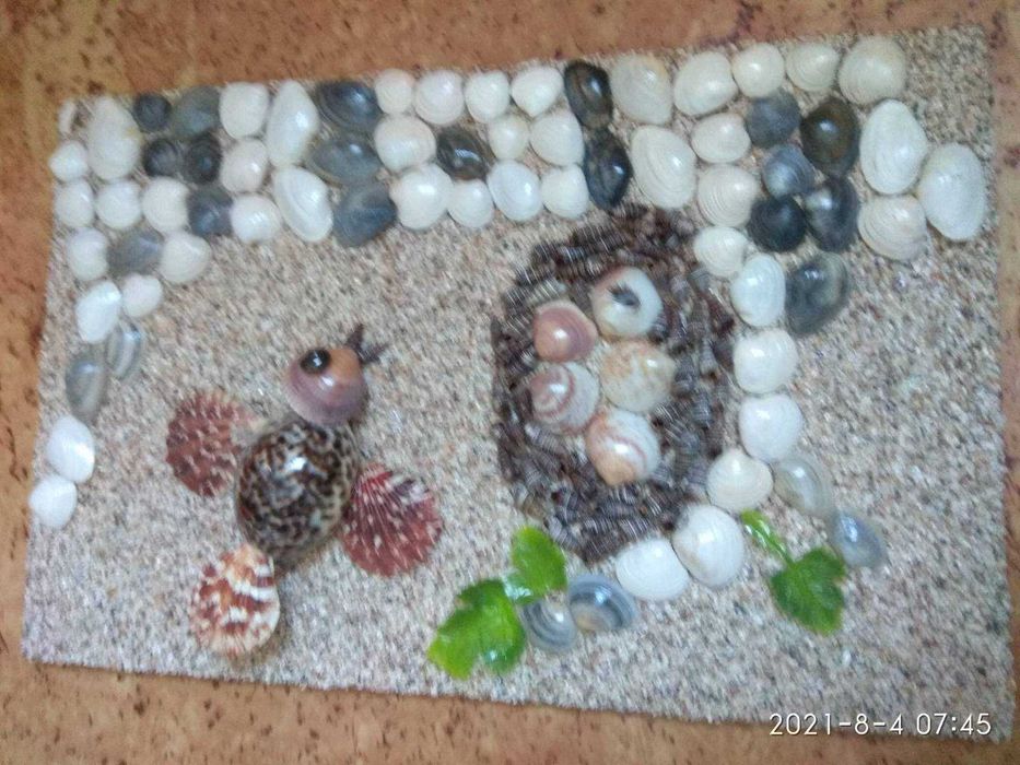 Поделка из морской ракушки