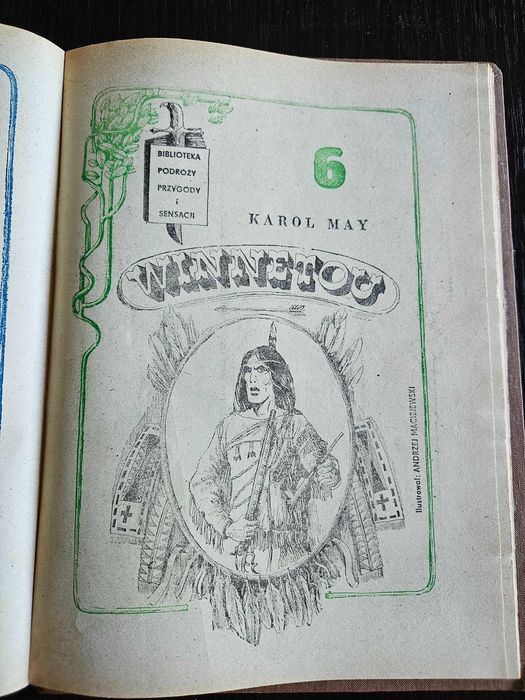 Winnetou (zbiór zeszytów 1-6), K. May, Szczecin 1982