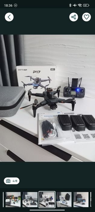 Дрон квадрокоптер Р17, GPS, 4К