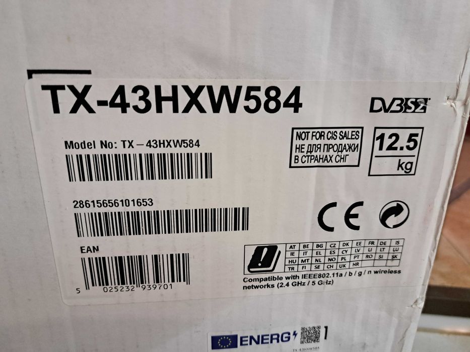 ‼️ LED TV Panasonic TX-43HXW584 (4K HDR, Dolby Vision) битая матрица