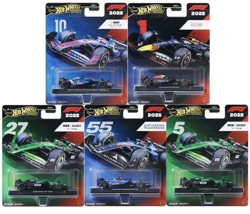 Set 5x Formula 1 2025
