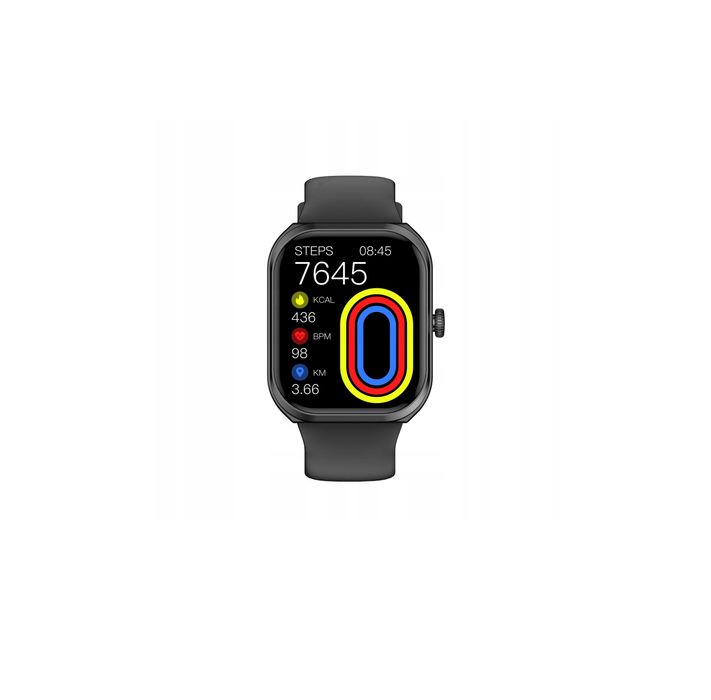 Smartwatch zegarek GlacierX Breeze MENU PL Czarny / RATY